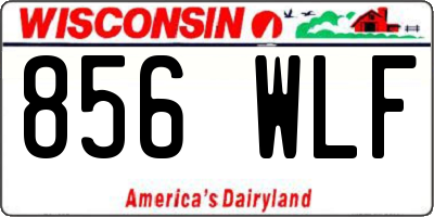 WI license plate 856WLF