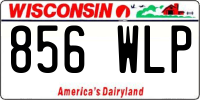 WI license plate 856WLP