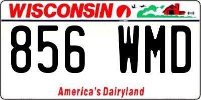 WI license plate 856WMD