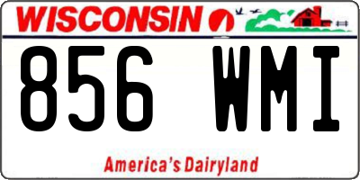 WI license plate 856WMI