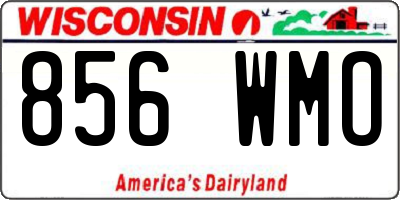 WI license plate 856WMO