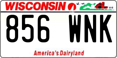 WI license plate 856WNK