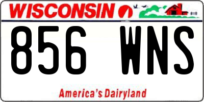 WI license plate 856WNS