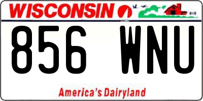 WI license plate 856WNU