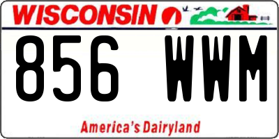 WI license plate 856WWM