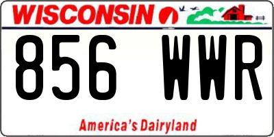 WI license plate 856WWR