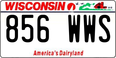WI license plate 856WWS