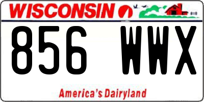 WI license plate 856WWX
