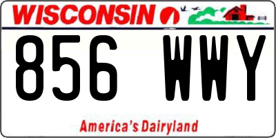 WI license plate 856WWY