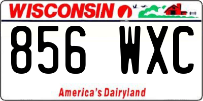WI license plate 856WXC
