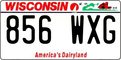 WI license plate 856WXG