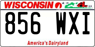 WI license plate 856WXI