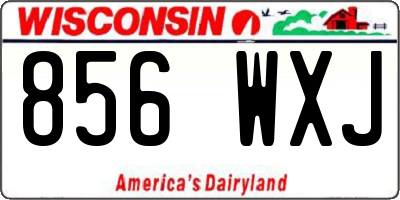 WI license plate 856WXJ