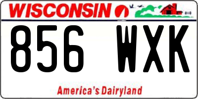 WI license plate 856WXK