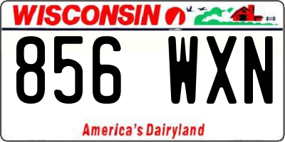 WI license plate 856WXN