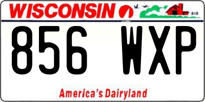 WI license plate 856WXP