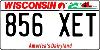 WI license plate 856XET