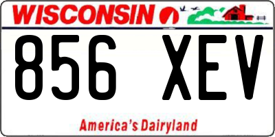 WI license plate 856XEV
