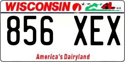 WI license plate 856XEX