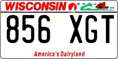 WI license plate 856XGT