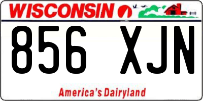 WI license plate 856XJN