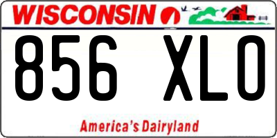 WI license plate 856XLO