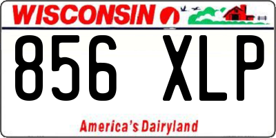 WI license plate 856XLP