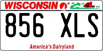 WI license plate 856XLS