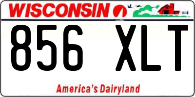 WI license plate 856XLT