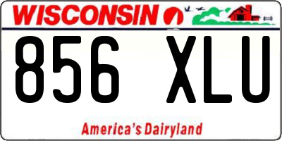 WI license plate 856XLU