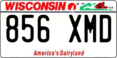 WI license plate 856XMD