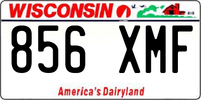 WI license plate 856XMF