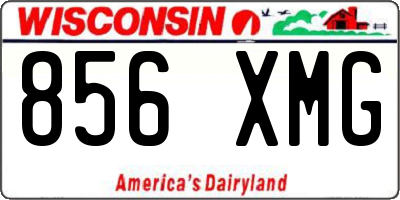 WI license plate 856XMG