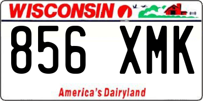 WI license plate 856XMK