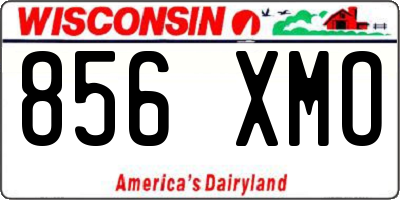 WI license plate 856XMO