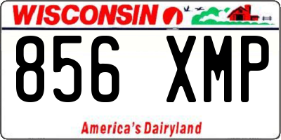 WI license plate 856XMP