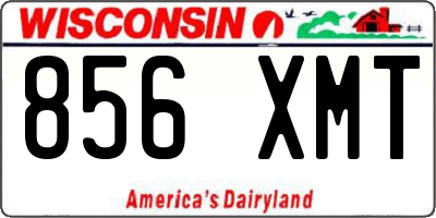 WI license plate 856XMT