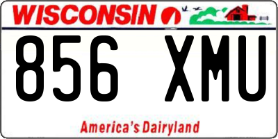 WI license plate 856XMU