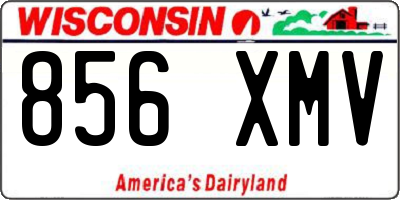 WI license plate 856XMV