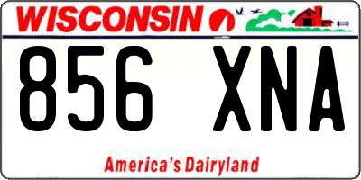 WI license plate 856XNA