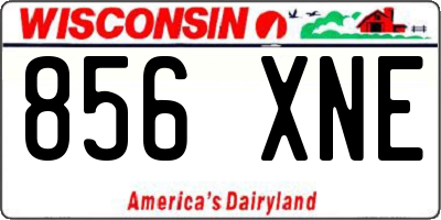 WI license plate 856XNE