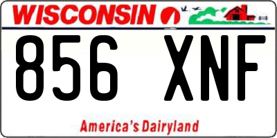 WI license plate 856XNF