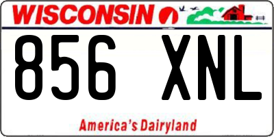 WI license plate 856XNL