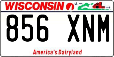 WI license plate 856XNM