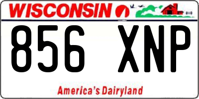 WI license plate 856XNP