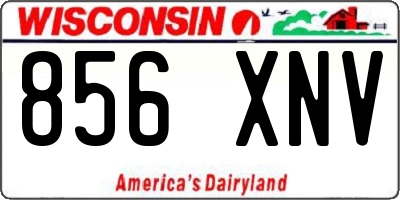 WI license plate 856XNV