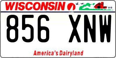 WI license plate 856XNW