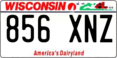 WI license plate 856XNZ