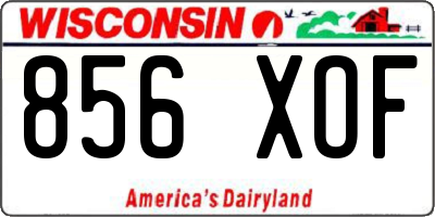 WI license plate 856XOF