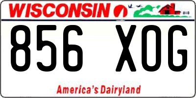 WI license plate 856XOG
